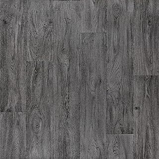 Grey Aged Oak Planks Maestro Vinyl Flooring 2mm Anti-Slip Lino for Kitchen Bathroom (W: 3m x L: 3.5m)