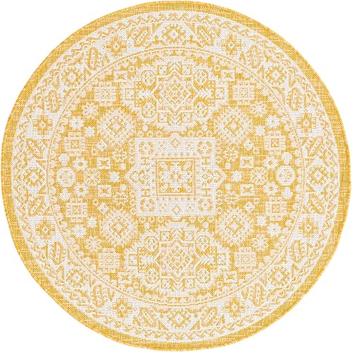 Miniatura 342 de Rugs.com Outdoor Aztec Collection Alfombra – 4 x 6 pies alfombra de tejido plano gris carbón perfecta para salas de estar, grandes comedores, planos