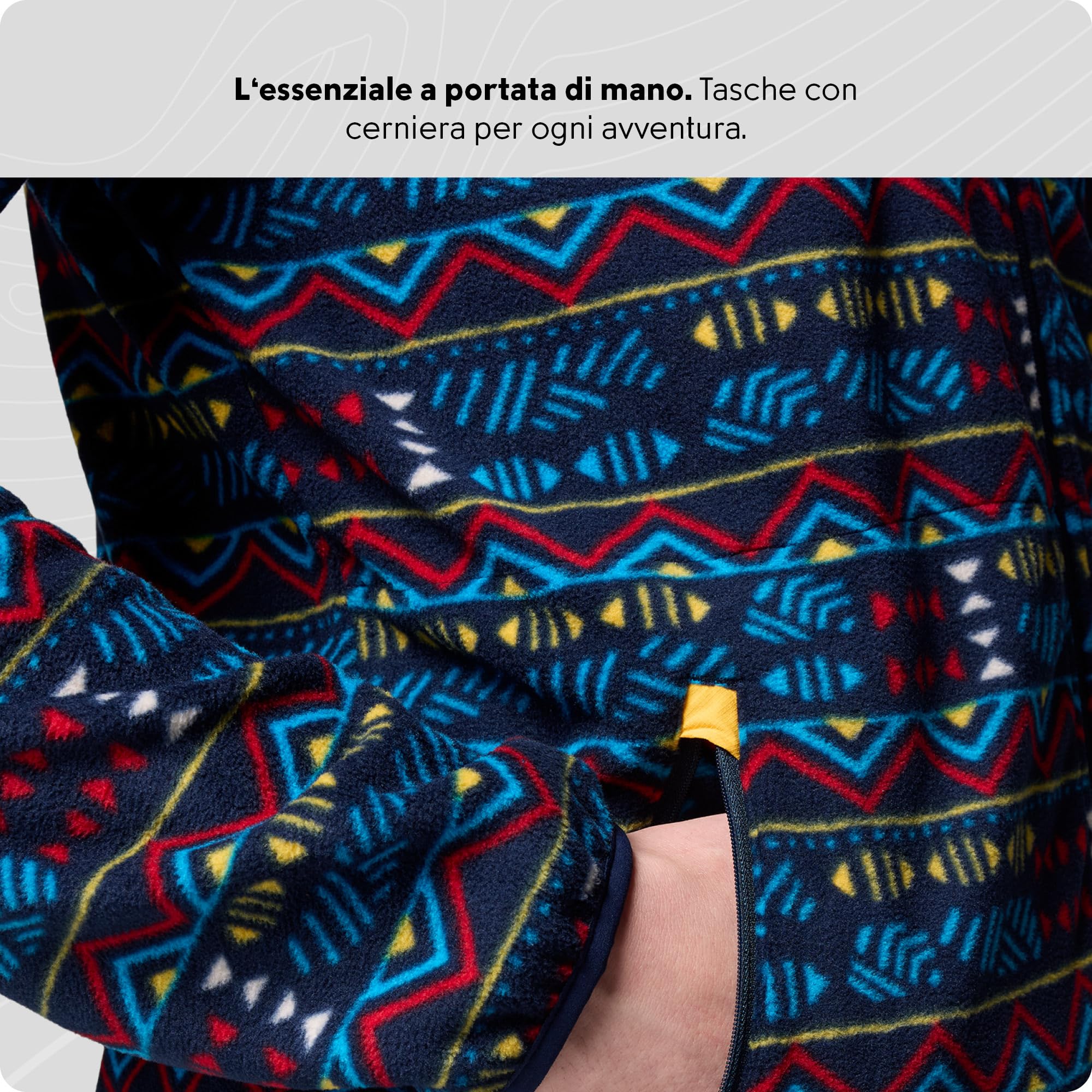 Columbia Sequoia Grove™ Printed Full Zip Giacca in pile con zip intera Uomo (Pacco da 1)