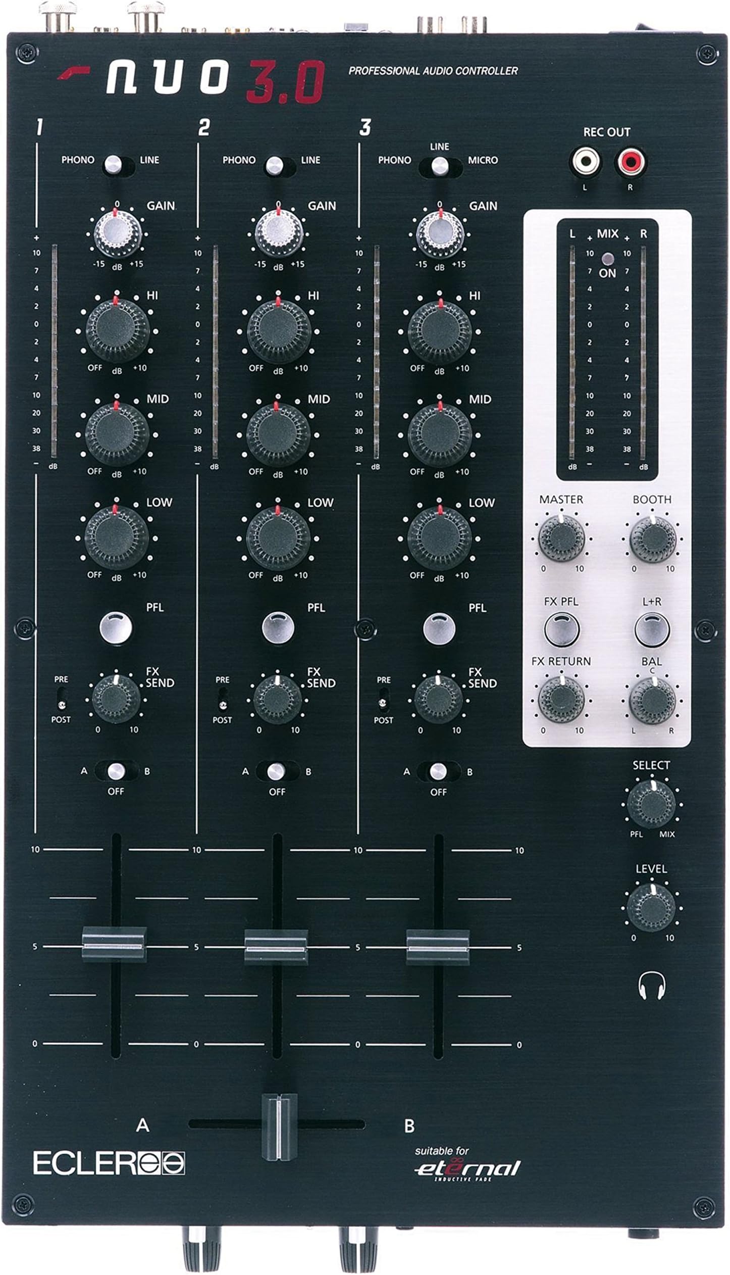 NUO 3.0 3-Channel DJ-Mixer