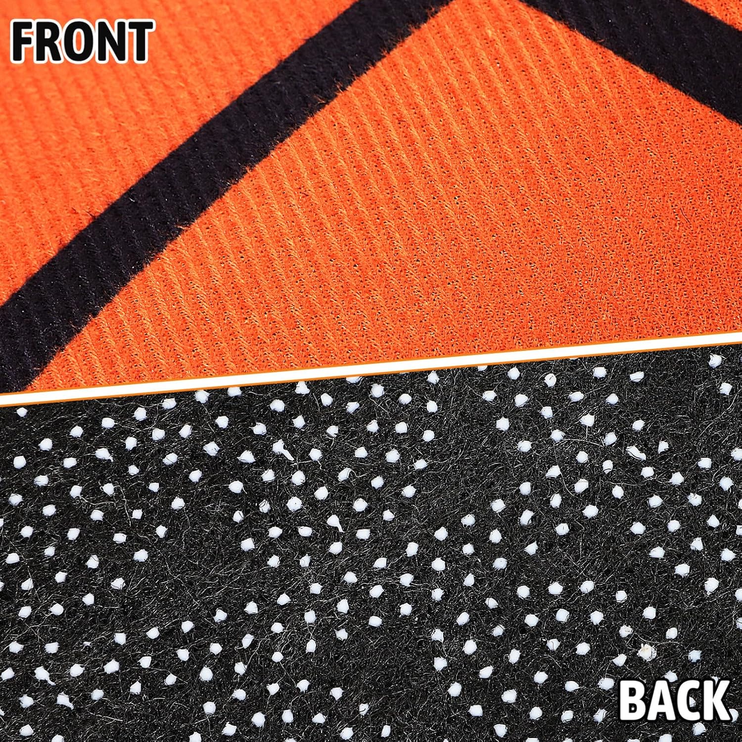 Kisangel 3D Visual Carpet Basketball Rug for Boys Room Soft Polyester Area Rug 23.62X23.62 Inches Perfect for Living Room and Bedroom Decor