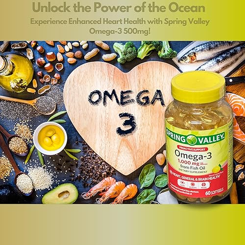 Miniatura 2 de Omega 3 1000mg Aceite de Pescado 60 cápsulas blandas (Paquete de 1)