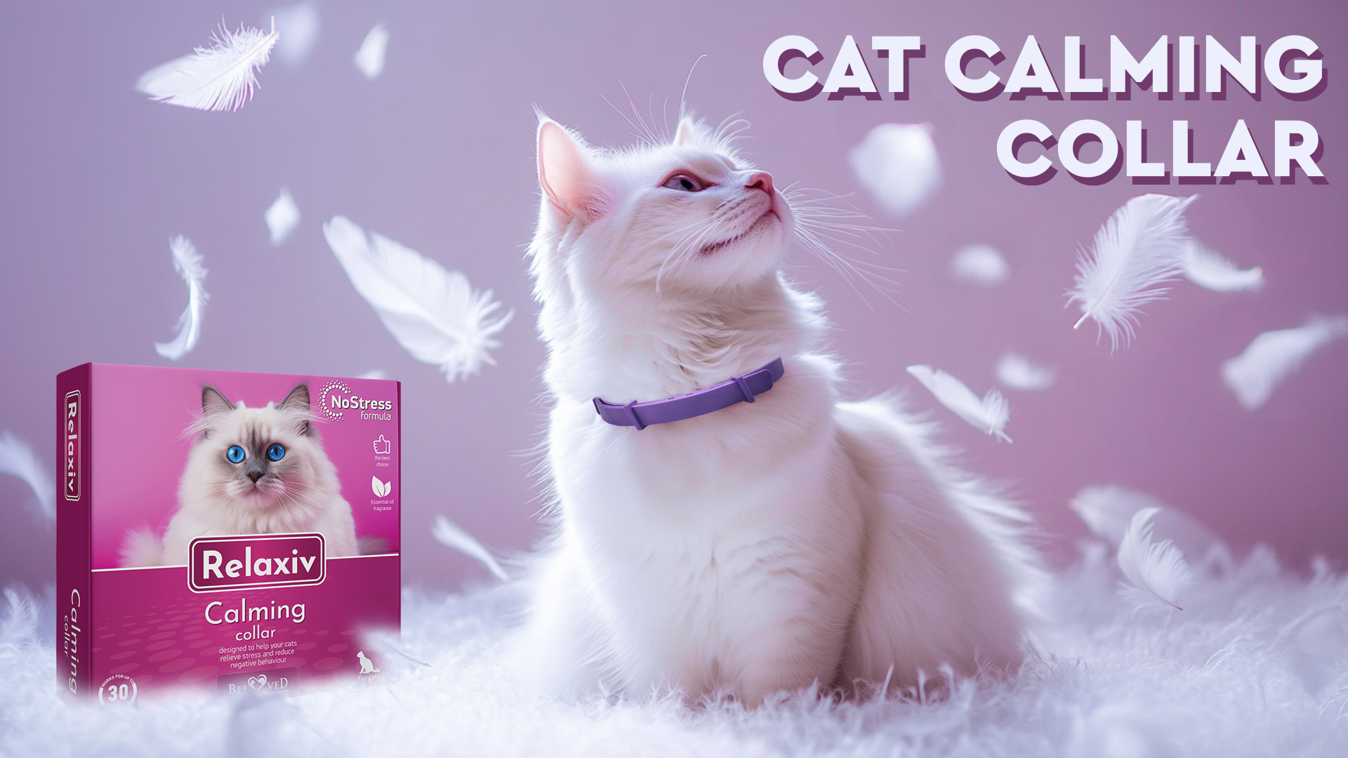 Cat Calming Collar & Pet Anti Anxiety Products - Feline Calm Pheromones Collars & Cats Stress Relief - Helps with Pee, New Zone, Aggression - image 8