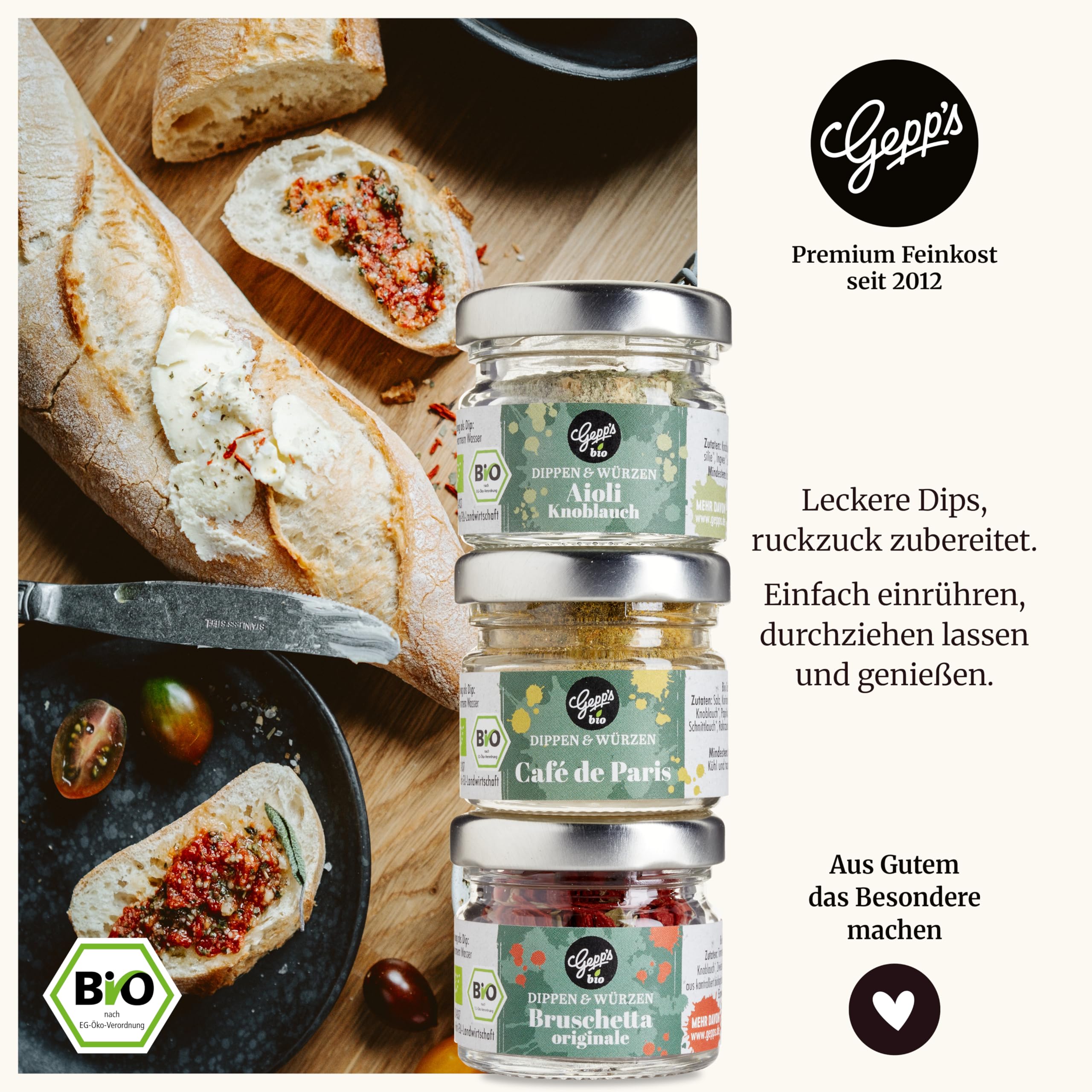 Gepp's Feinkost Rentenbox Geschenkkorb für den Ruhestand mit Pasta, Pesto und Delikatessen