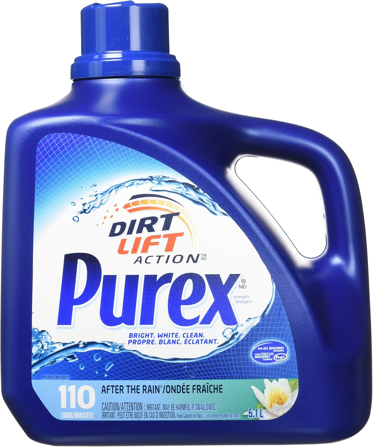 Purex Liquid Laundry Detergent, After the Rain, HEC, 5.1 Liters, 110