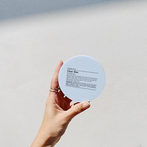 Miniatura 4 de J Beverly Hills Cera de acabado transparente azul con aceite de ricino para una fuerte sujeción y crecimiento del cabello, 2.5 onzas