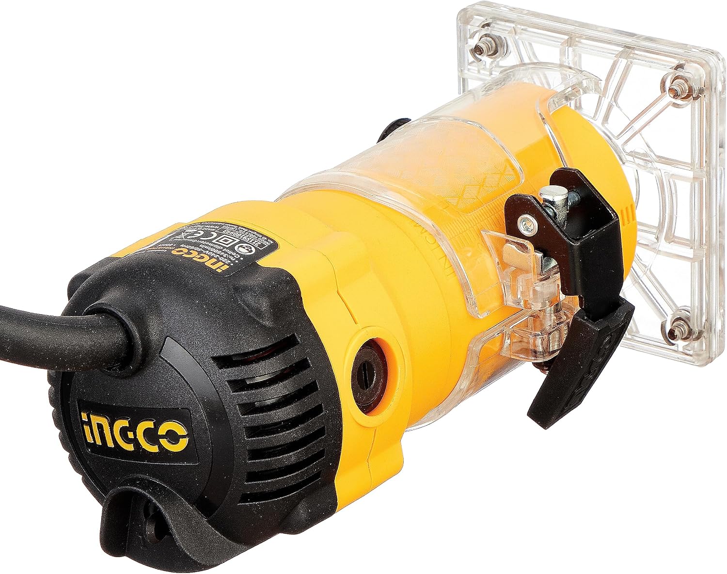 Side view of INGCO Laminate Trimmer showing brand logo