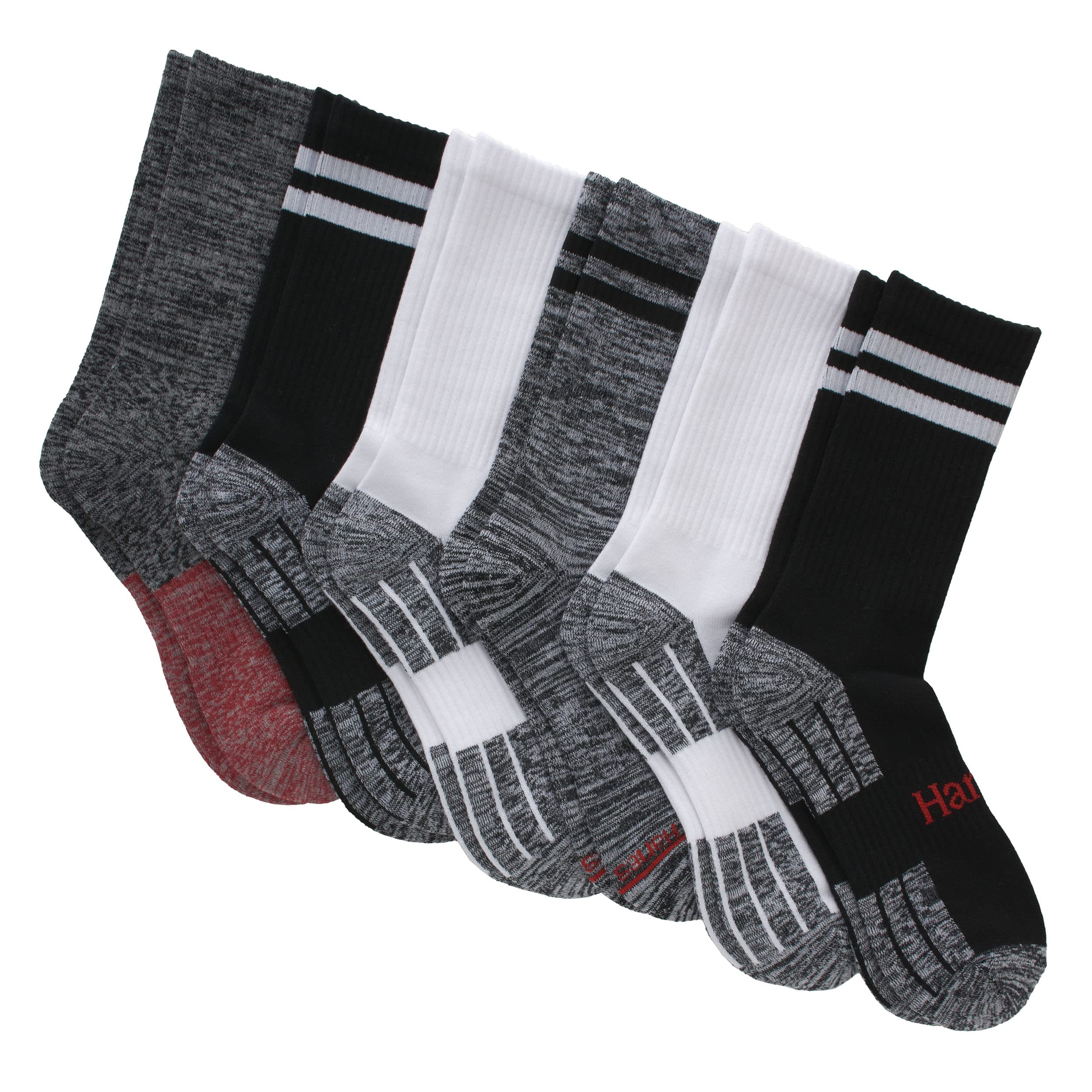 Hanes Ultimate Originals Crew Calcetines invisibles tobilleros de hombre