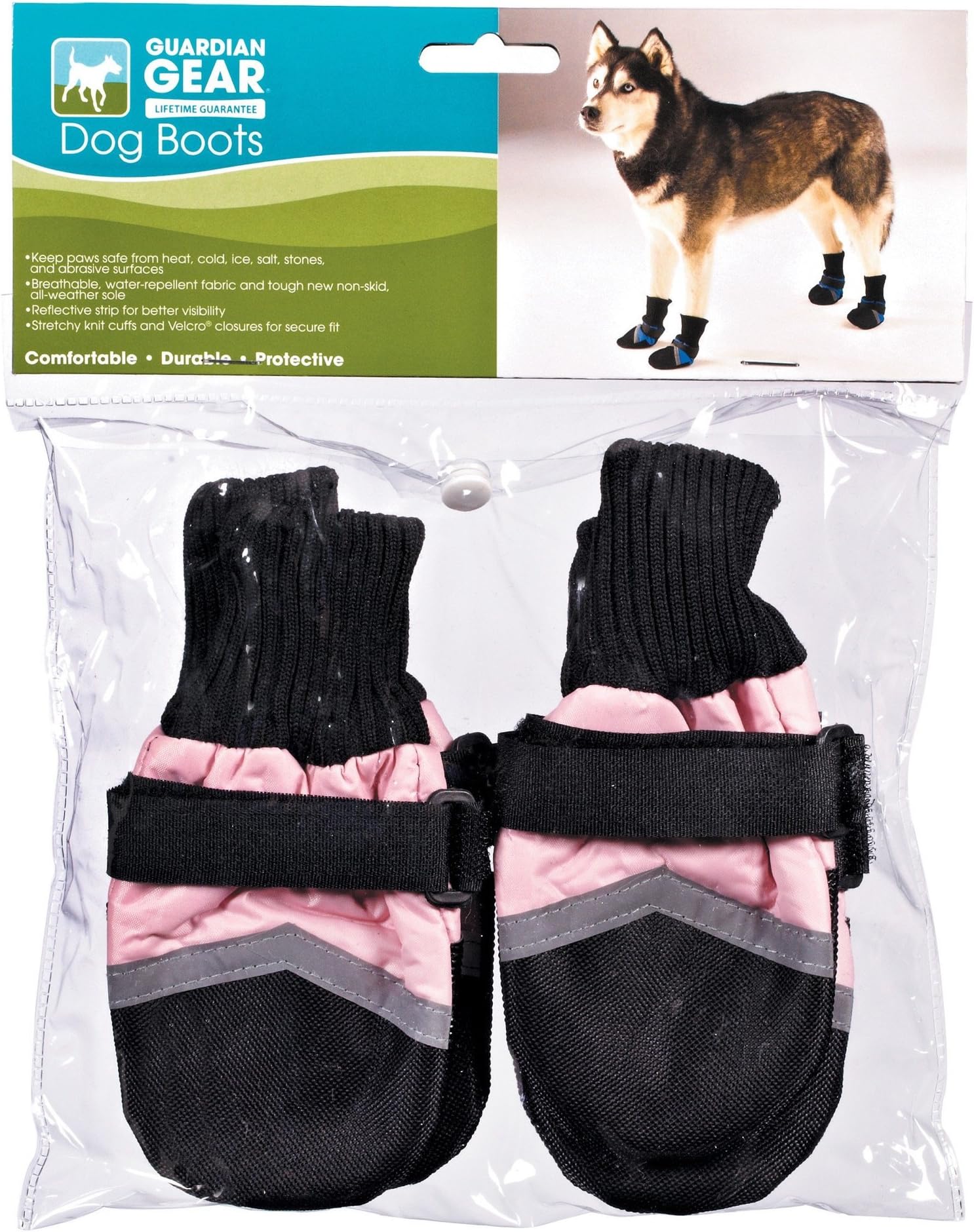 Guardian Gear Oxford Boots for Dogs, XXS, Pink