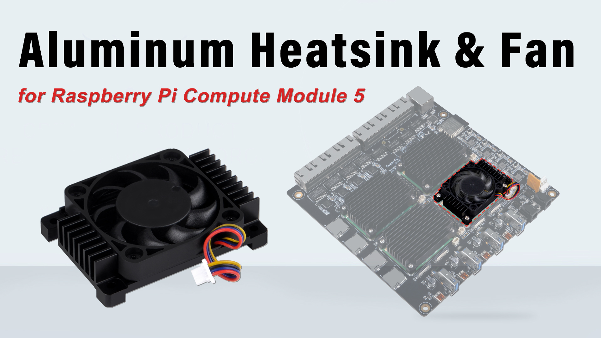 Raspberry Pi Compute Module 5 冷却ファン付き Amazon.com: GeeekPi Aluminum Alloy CNC Heatsink Active Cooler with