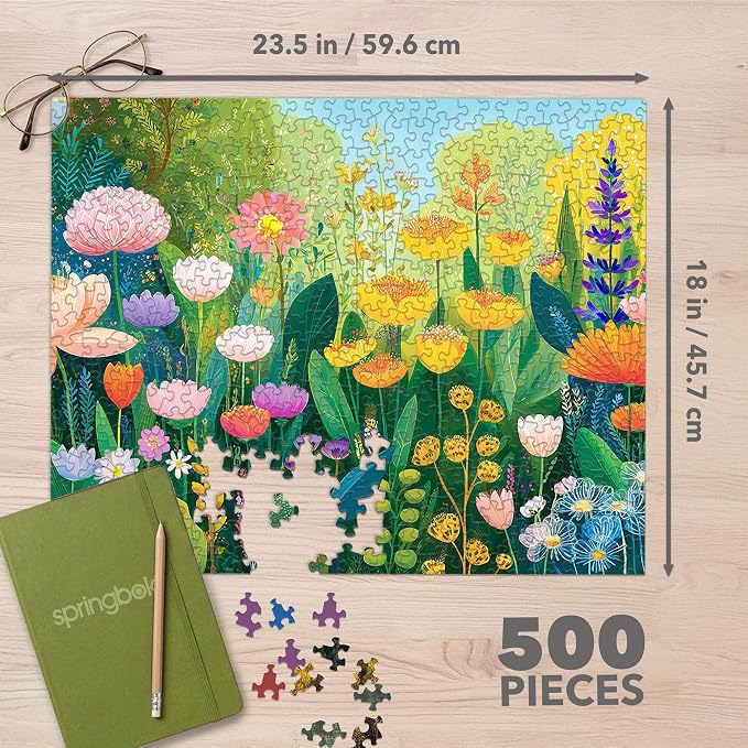 Puzzle Floral Acuarela 500 Piezas para Adultos y Familia miniatura 2