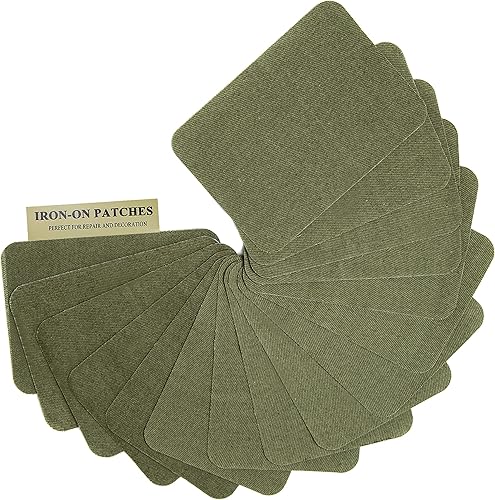 Miniatura 10 de 12 parches de tela para planchar en el interior y el exterior, pegamento fuerte, parche de reparación 100% algodón para ropa y pantalones,