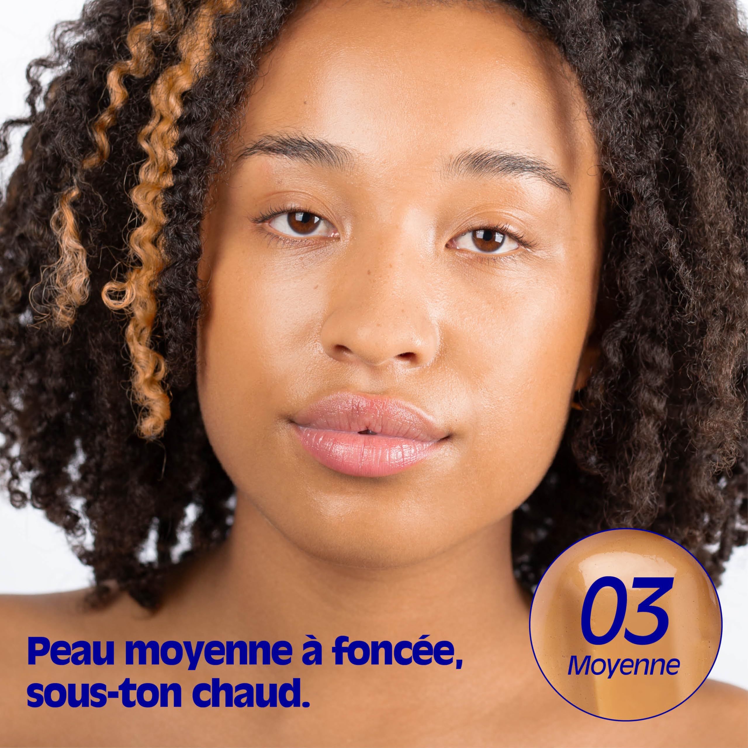 La Crique - Sérum Teinté Soin Hydratant 30 ml - Hydratation Intense & Glow Naturel - Peaux Sèches à Très Sèches - Acide Hyaluronique - 99% Naturel - Vegan - 03 Moyenne