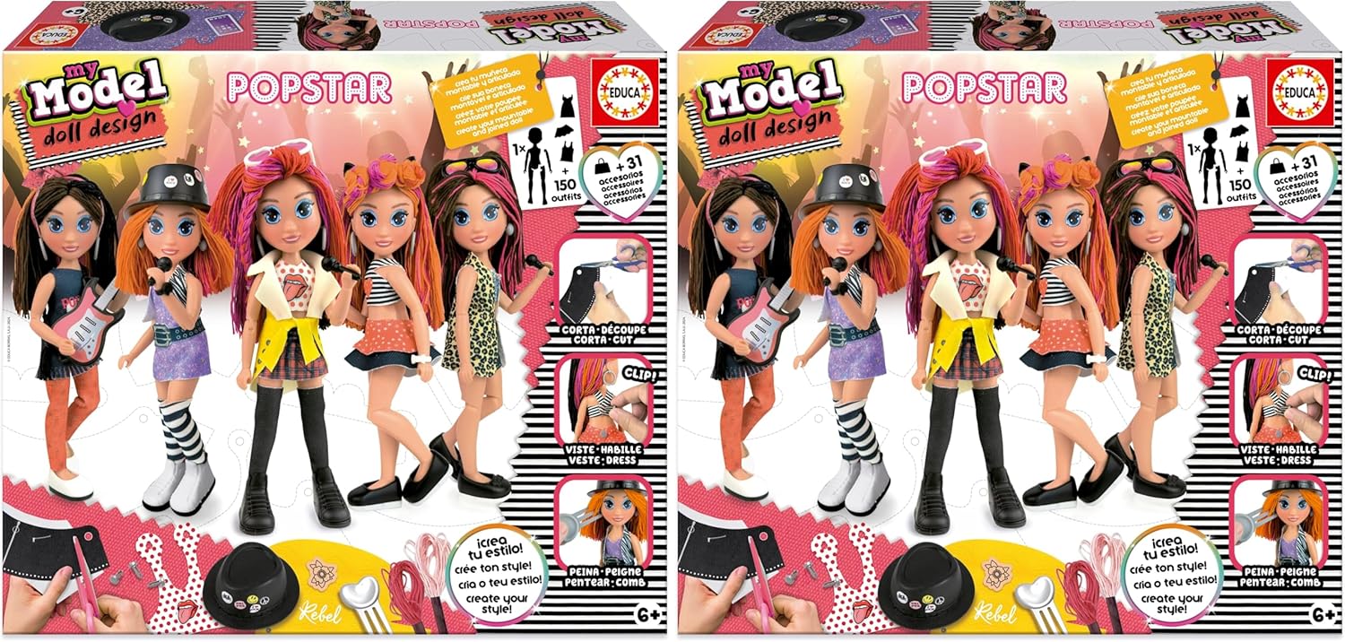 Educa My Model. Doll Design. POP Star (Pack of 2)