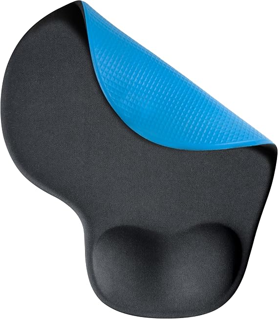 GoLite Ergonomic Wrist Supported Mouse Pad – Anti-Slip Base, Soft and Comfortable Wrist Support, Comfortable Mouse Pad for Long-Term Use, Black