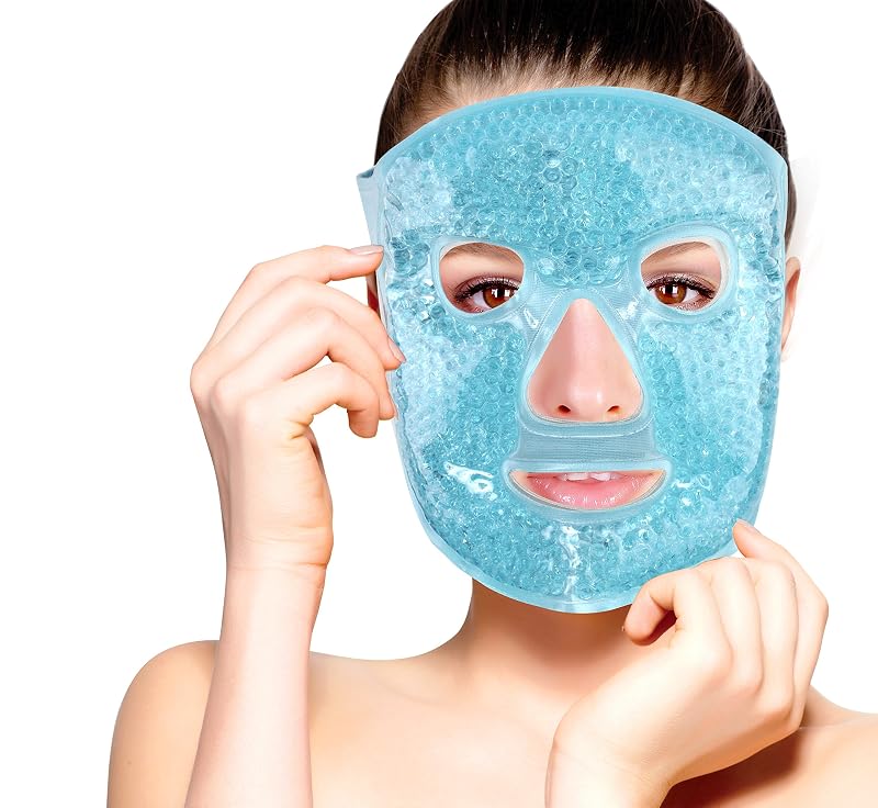 Máscara facial de gel reutilizável FOMI para uso quente ou frio