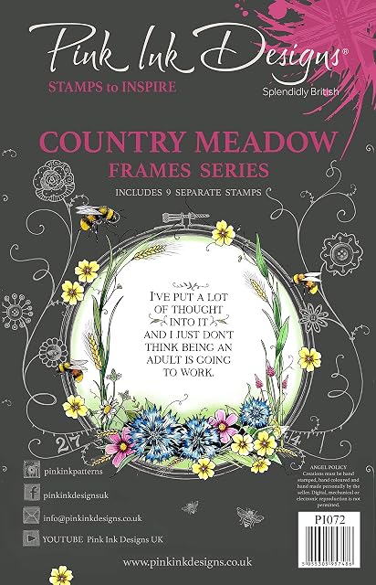 Pink Ink Designs Country Meadow-Clear Stamp Set, A5