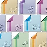Vista 6 de Paquete de 10 paños de limpieza de microfibra multicolor con diseño de gatito lindo para limpiar lentes, lentes de sol y teléfono celular, hermosos