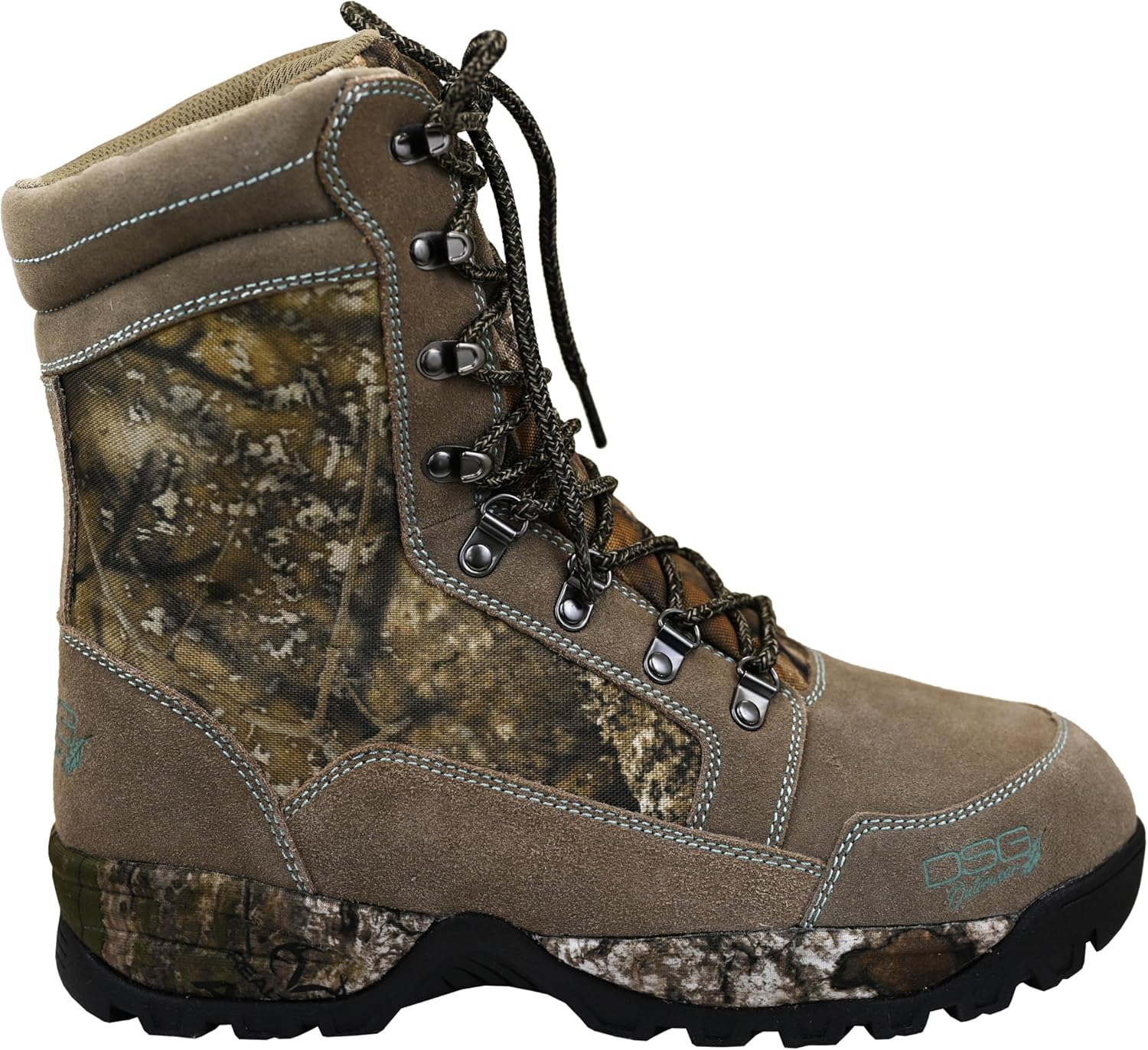 DOING SOMETHING GREAT DSG Outerwear Women's Lace Up Insulated Hunting Boots - Water-Resistant and 1400g Insulated with Traction Grip Sole