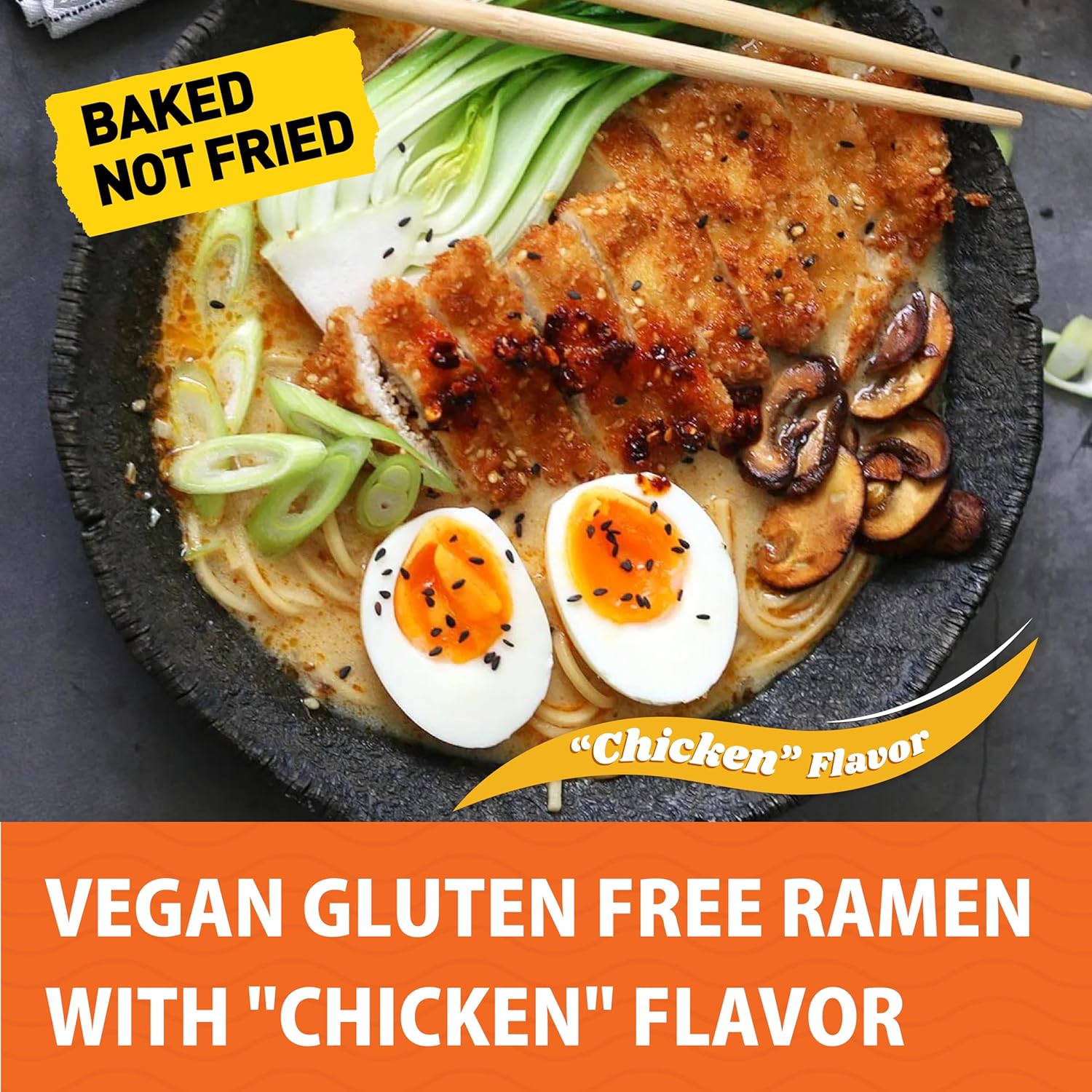 gluten free Ramen noodles Chicken (6 pack) gluten free noodles. Vegan ramen noodle GF meals. Low sodium ramens noodle.