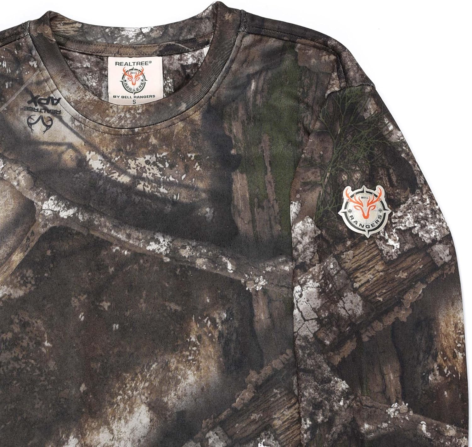 Bell Rangers Realtree APX Camouflage Crewneck Pullover Sweatshirt Premium Dura Polyester Fleece Performance for Men and Women