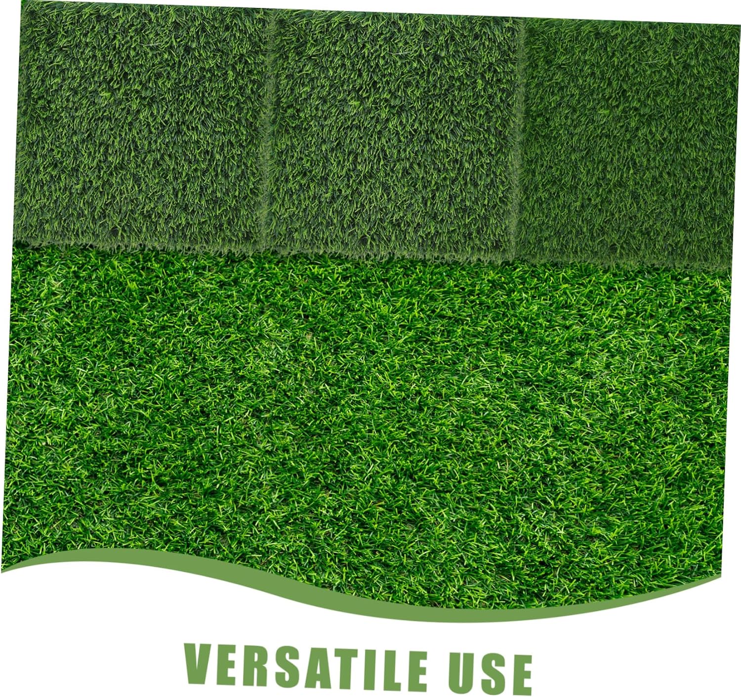 4Pcs Realistic Artificial Grass Rug Synthetic Turf Mat for Indoor Outdoor Use Easy to Clean No Maintenance for Patios Balconies and Playgrounds