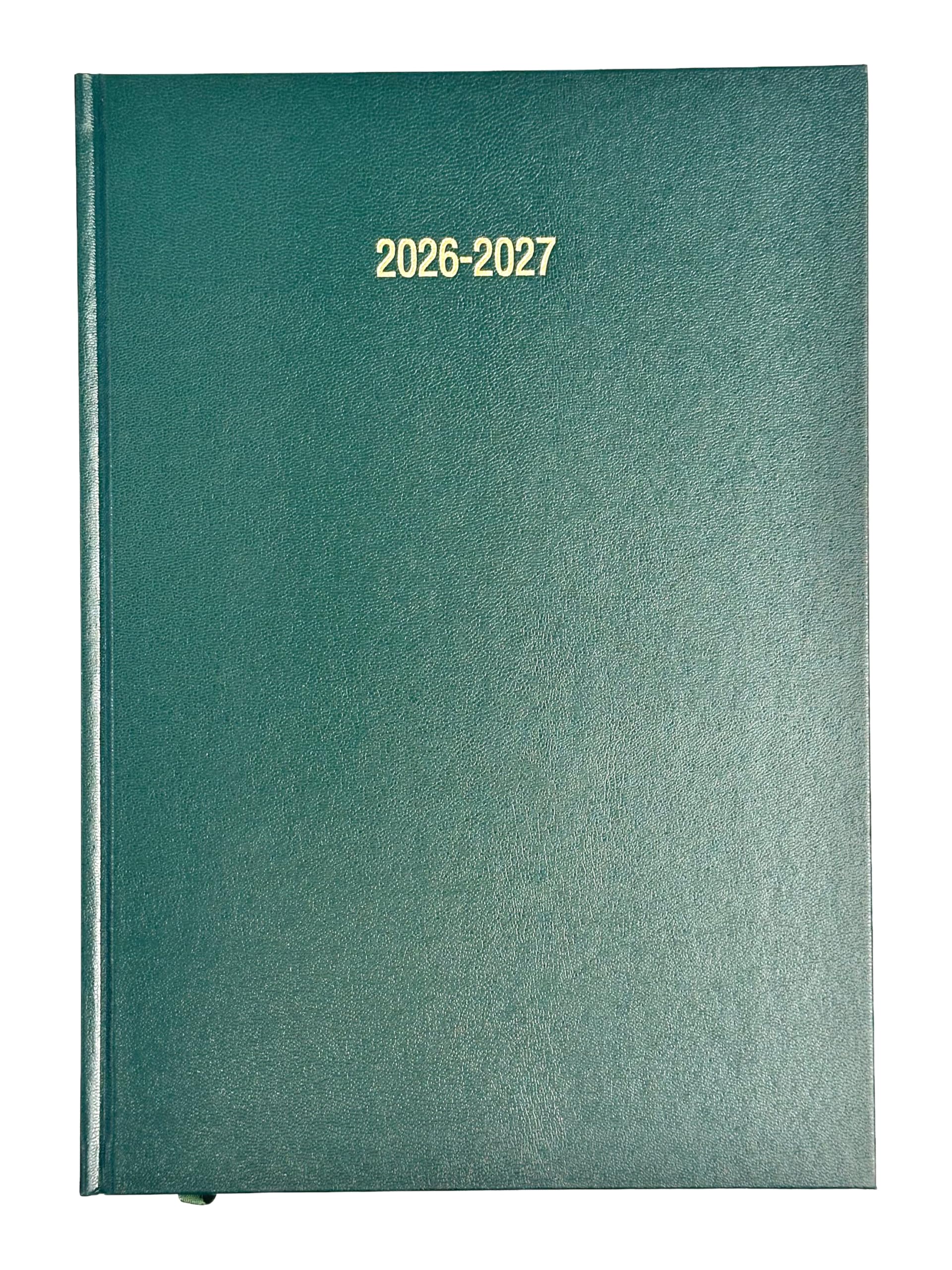 2026-2027 Academic Diary A4 Day to a Page DAP Appointment Mid Year Planner- GREEN