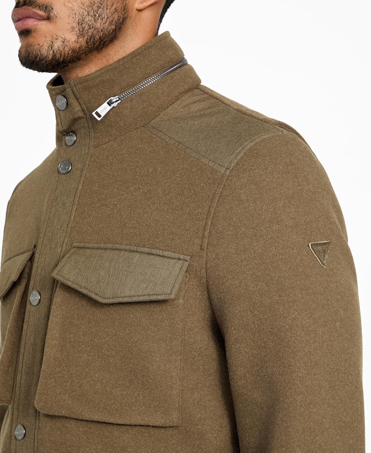 GUESS mens Gilbert Utility Jacket - Image 2