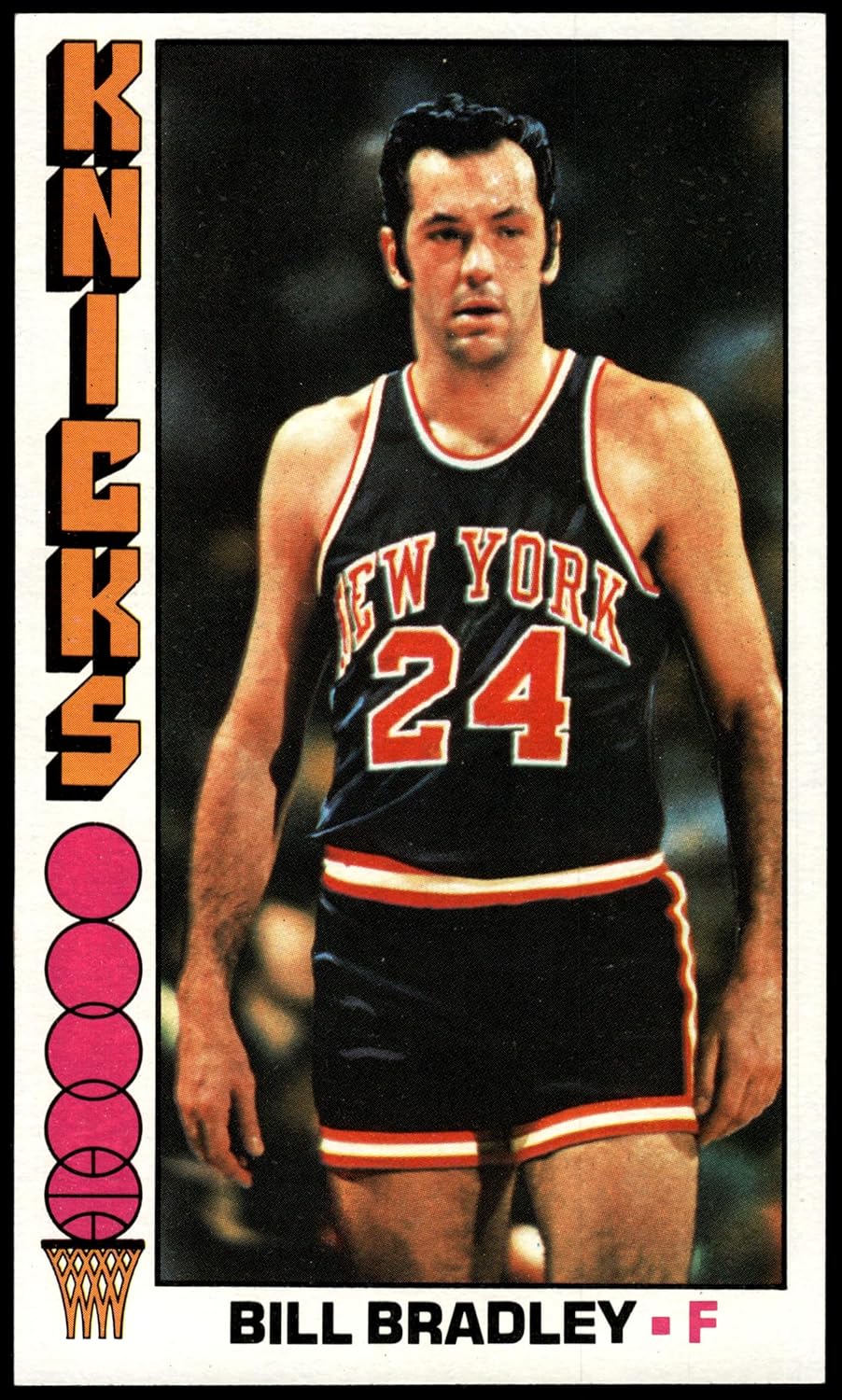 1976 Topps #43 Bill Bradley New York Knicks (Basketball Card) NM Knicks Princeton