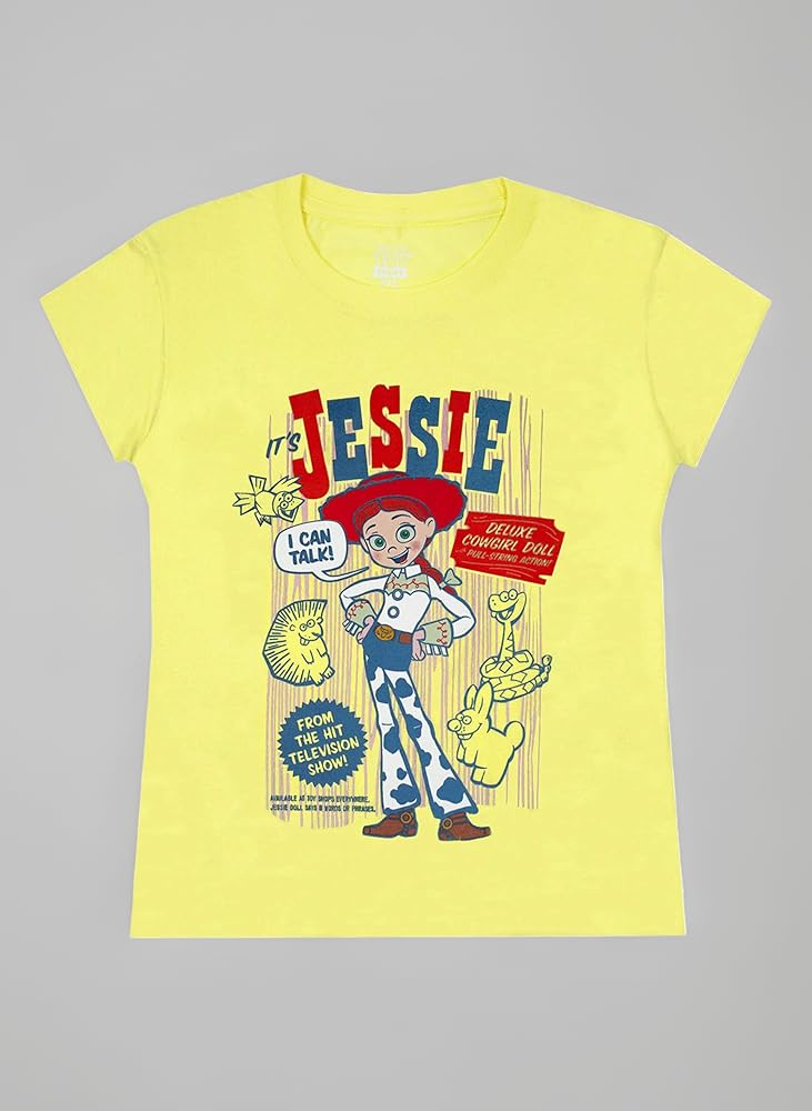 Disney Pixar Toy Story Jessie Character Girl's T-Shirt Yellow
