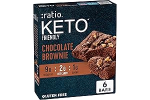 Ratio Soft Baked Keto Fat Snacks - Chocolate Brownie, 1g Sugar