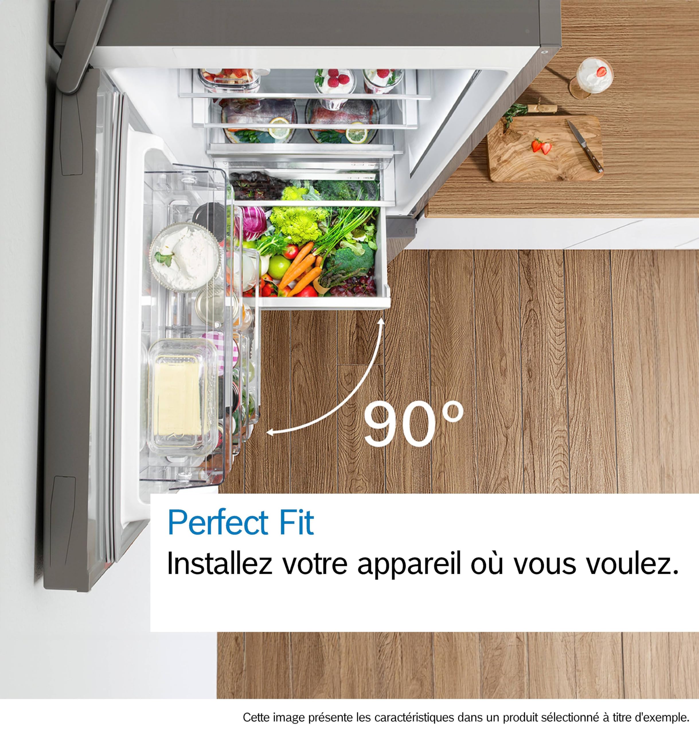 Bosch KGN367LDF- Série 4, Réfrigérateur combiné pose-libre,186 x 60 cm, Inox