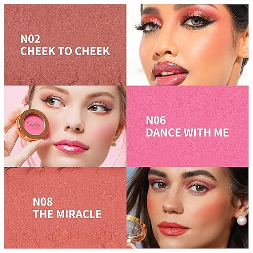 Miniatura 4 de Oulac Maquillaje Barbie Pink Blush  Rubor crema altamente pigmentado  Brillo mate natural  Forma y resalta la cara  Rubor sin crueldad animal con