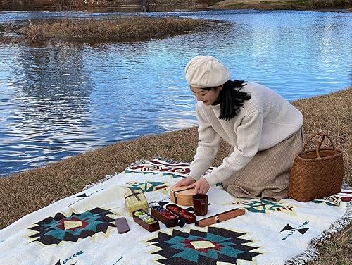 Miniatura 7 de DODY Loncheras de madera, contenedores japoneses tradicionales cuadrados de madera naturales para mujeres, hombres, adultos, niños, caja Bento de