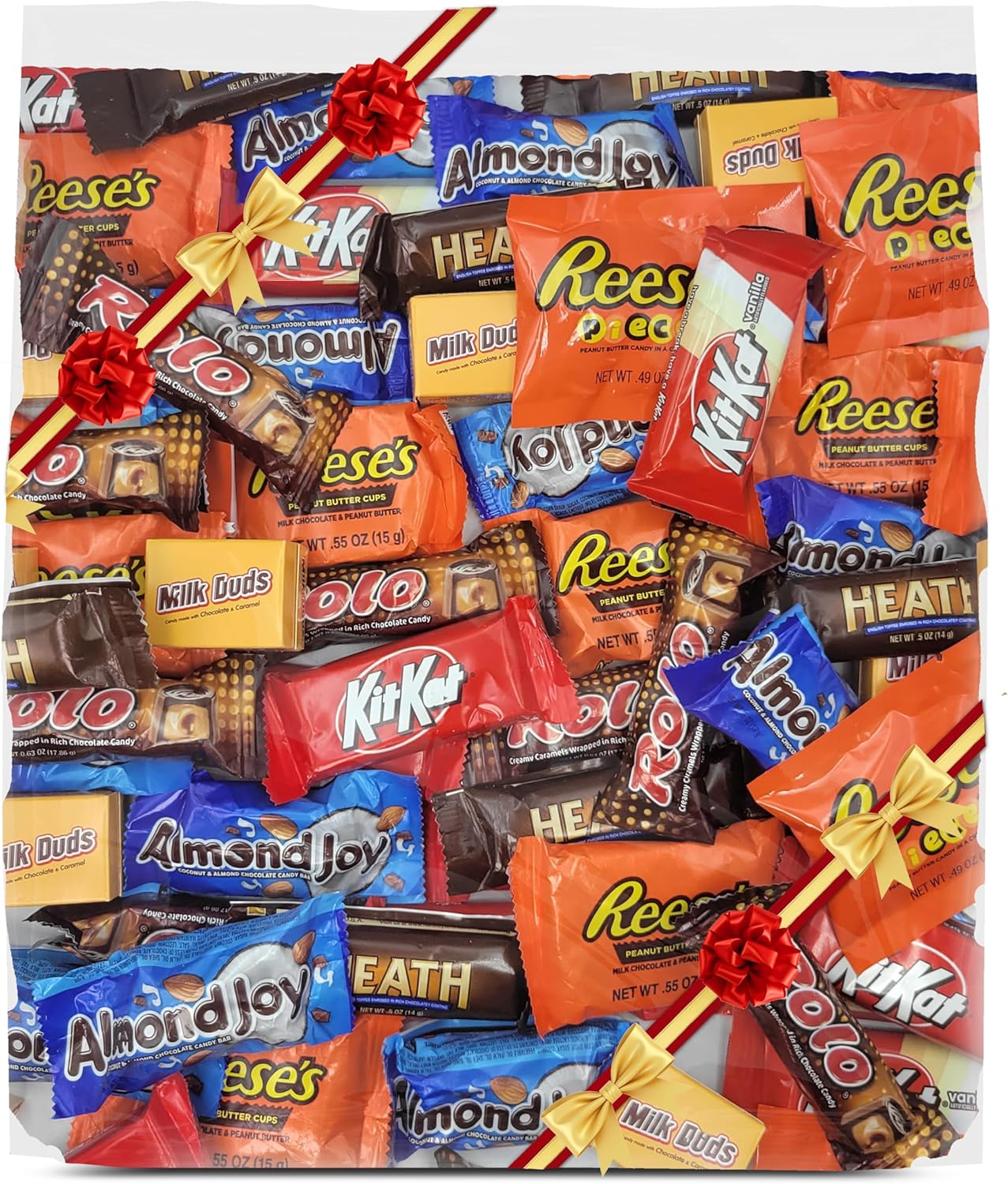 Assorted Chocolate Candy Variety Pa Bulk 2 lb - Indivily Wrapped Fun