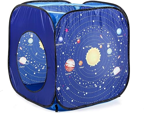 Miniatura 5 de UTEX - Carpa con túneles para niños, niñas y bebés. Casa de juegos para interiores y exteriores, diseño inspirado en el sistema solar y planetario