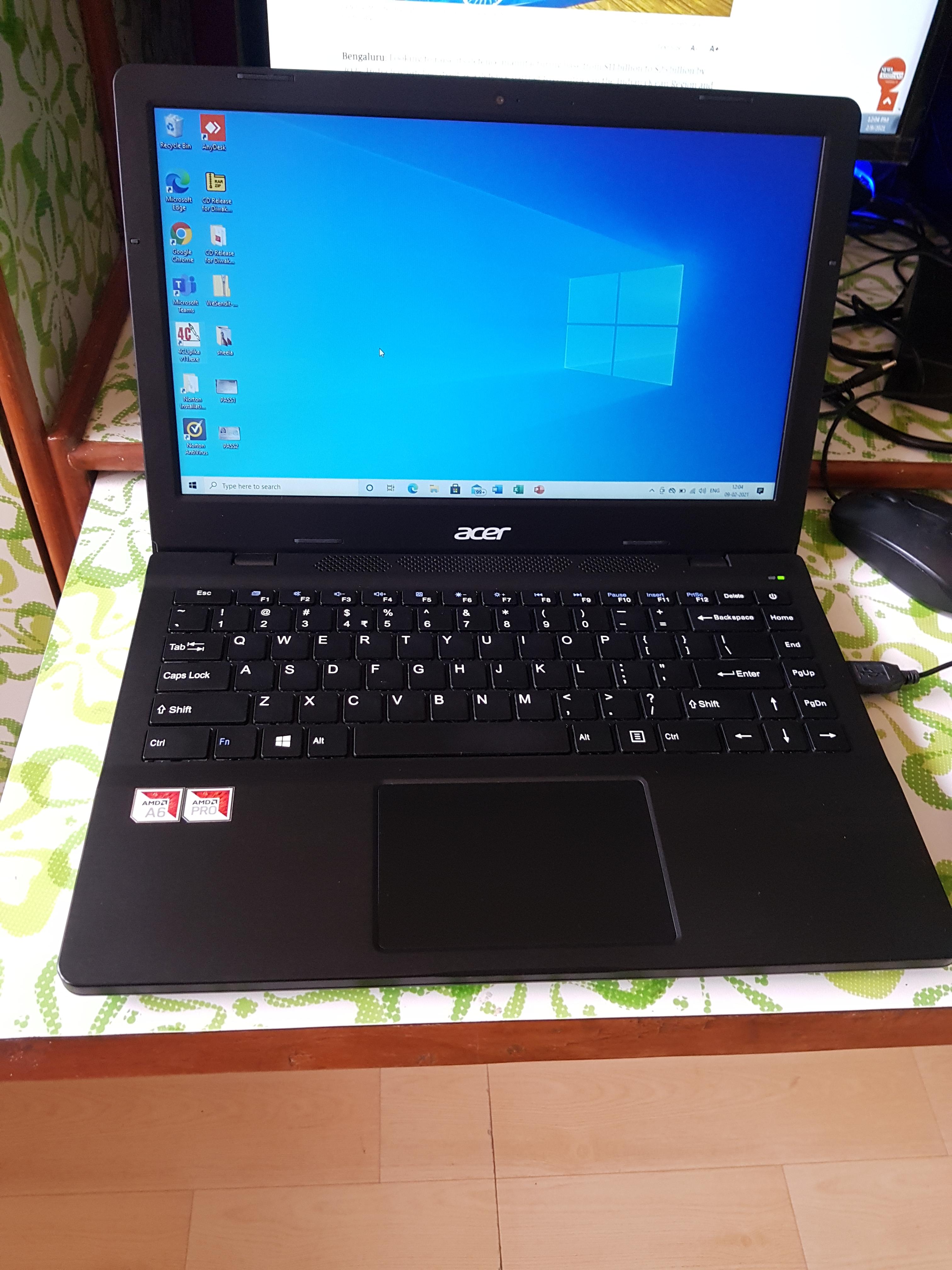 Acer One 14 cm 35.56 cm (14-inch) Laptop AMD A6 Processor (4GB RAM/1TB ...