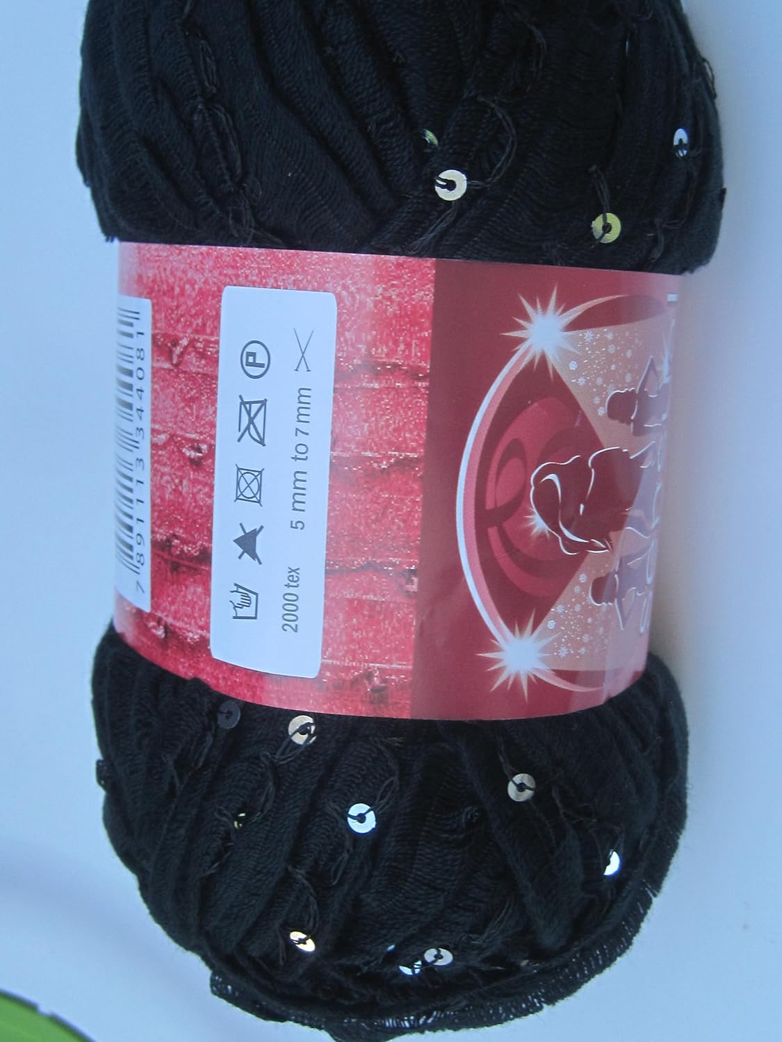 Circulo Sensual Paete Sequins Ruffle Scarf Yarn Color 6400