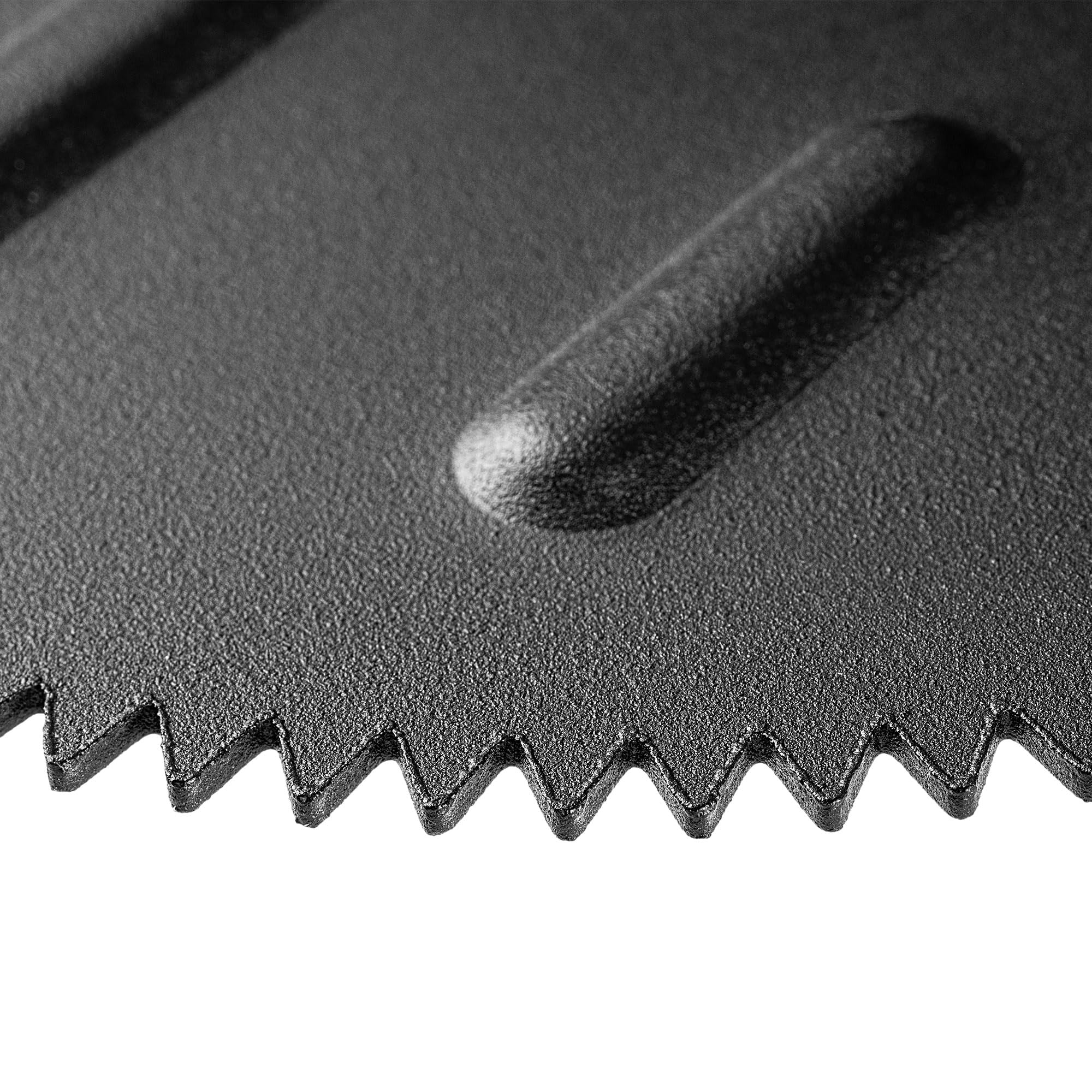KADAX Coupe-bordures de pelouse 23 x 118 cm avec lame dentelée, coupe-bordures manuel en acier pour des bords de pelouse précis - Coupe-bordures de jardin avec poignée en T