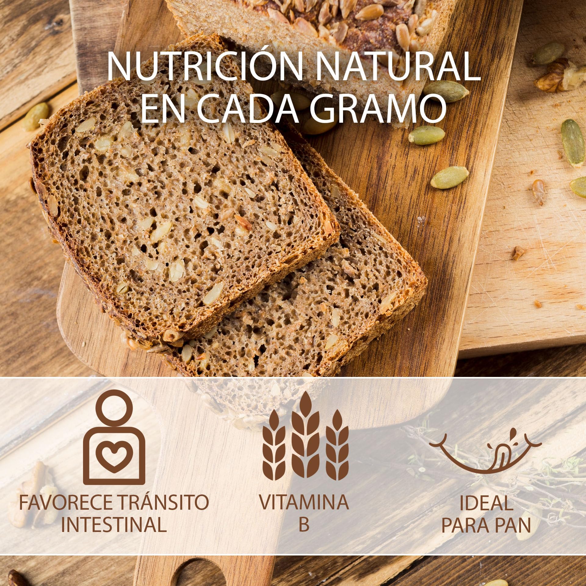 Harina de Centeno Ecológica Blanca | Molida en Piedra | Harina de Centeno | Ideal Para Recetas Tradicionales, Panadería | Favorece La Digestión | Para Uso Profesional | De 25kg