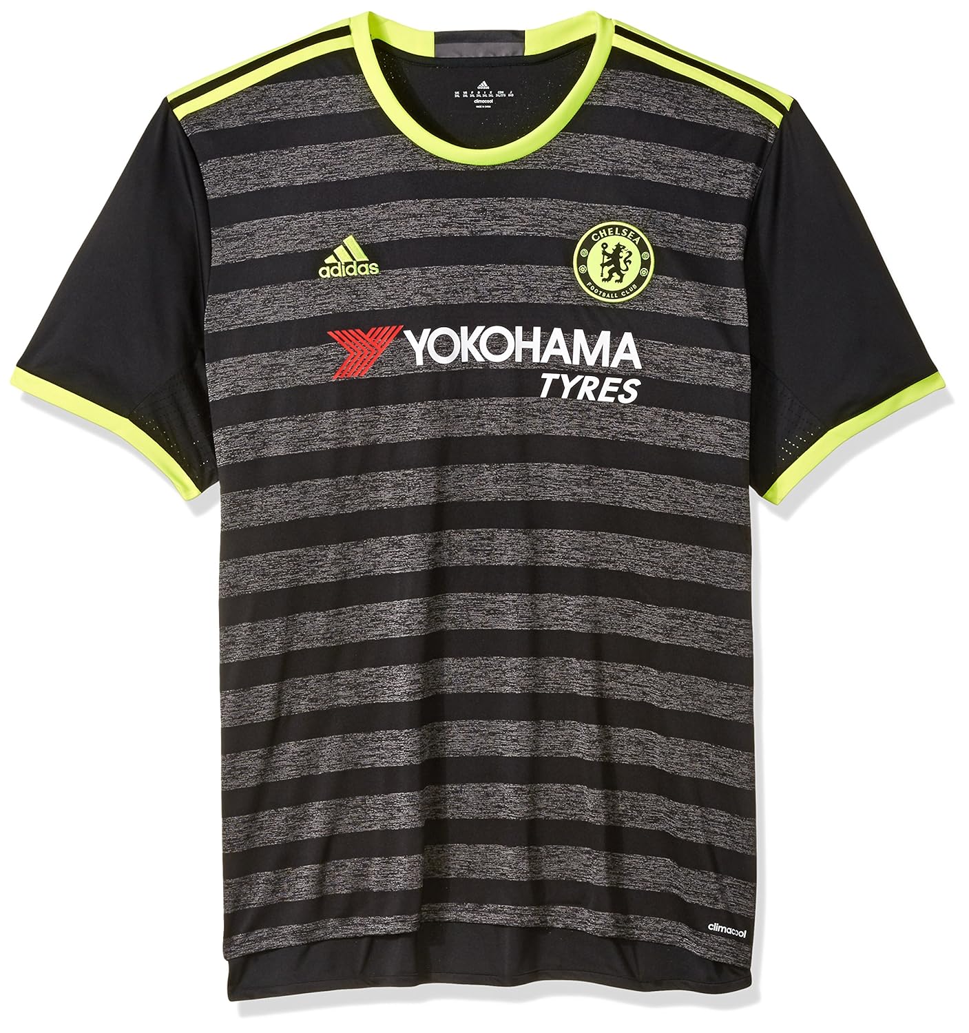 adidas International Soccer Chelsea Men's Jersey, Small, Black/Yellow