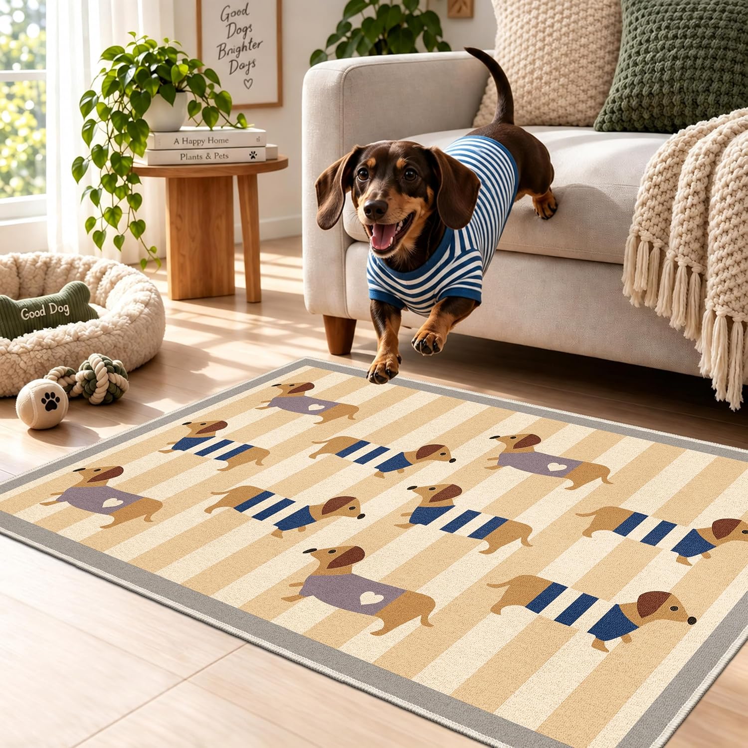 Cute Mini Rugs Amazon.com: Waterproof 2x3 Small Rug, Non Slip Indoor Door Mat for Dogs ...