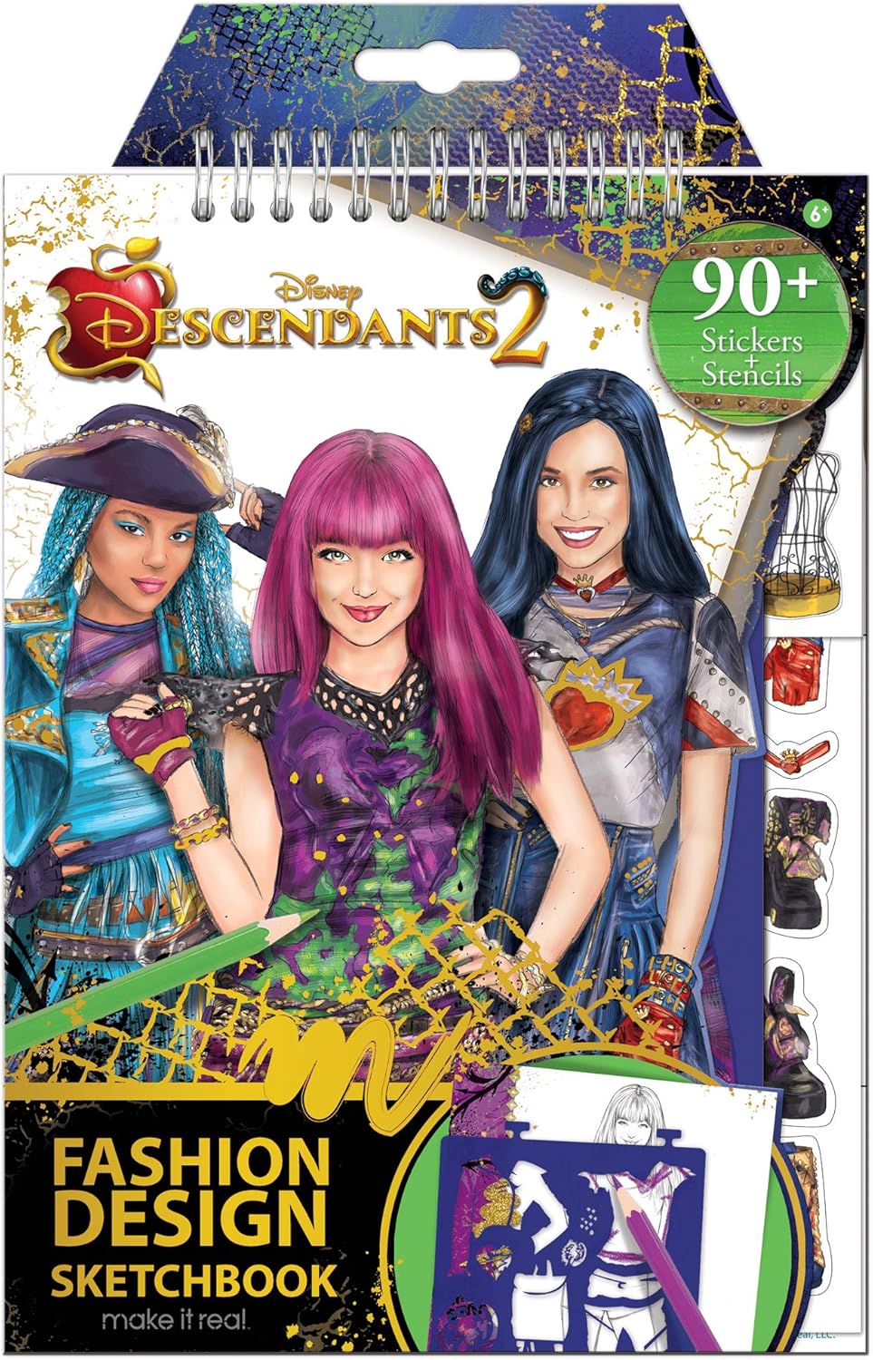 Make It Real Disney Descendants 2 Fashion Design Sketchbook. Disney