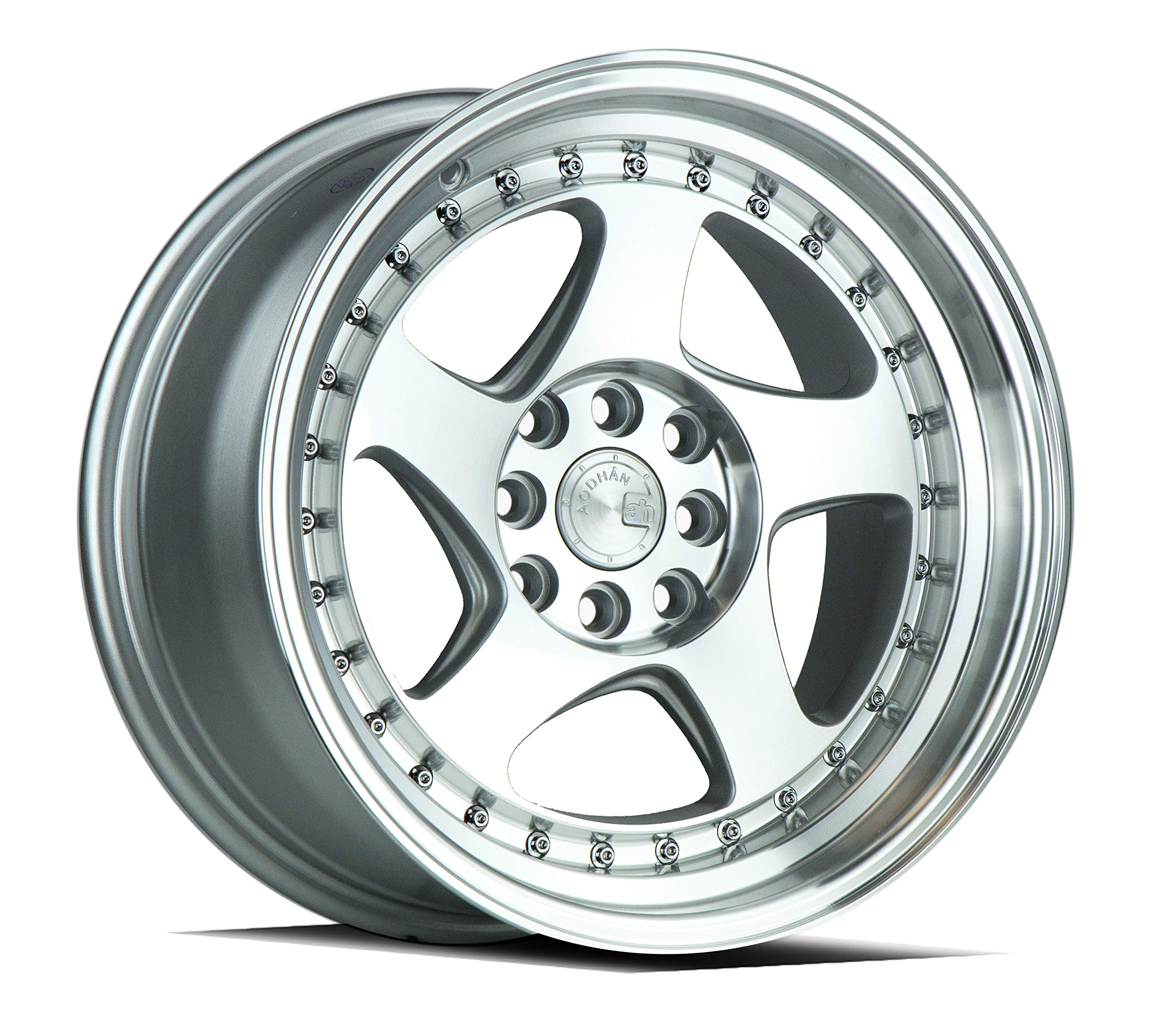 Wheels Rim AH-01 16x8 4x100/114.3 73.1CB +15 SILVER MACHINED FACE AND LIP