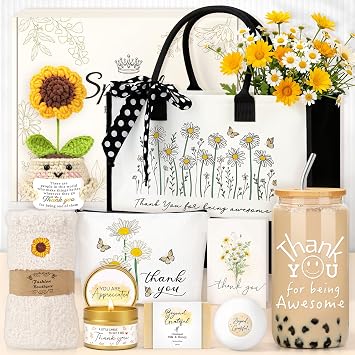 Thank You Gifts for Women Employee Teacher Appreciation Gifts for Women Best Appreciation Gift Ideas Basket Thank You for Being Awesome Gift Set for Coworker Nurse Staff Coach Friend Mom Boss Families