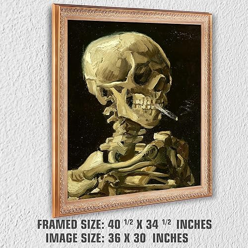 Miniatura 358 de A&T ARTWORK The Starry Night de Vincent Van Gogh. Tamaño del marco: 36 x 30 pulgadas, tamaño de la imagen: 30 x 24 pulgadas, reproducciones clásicas