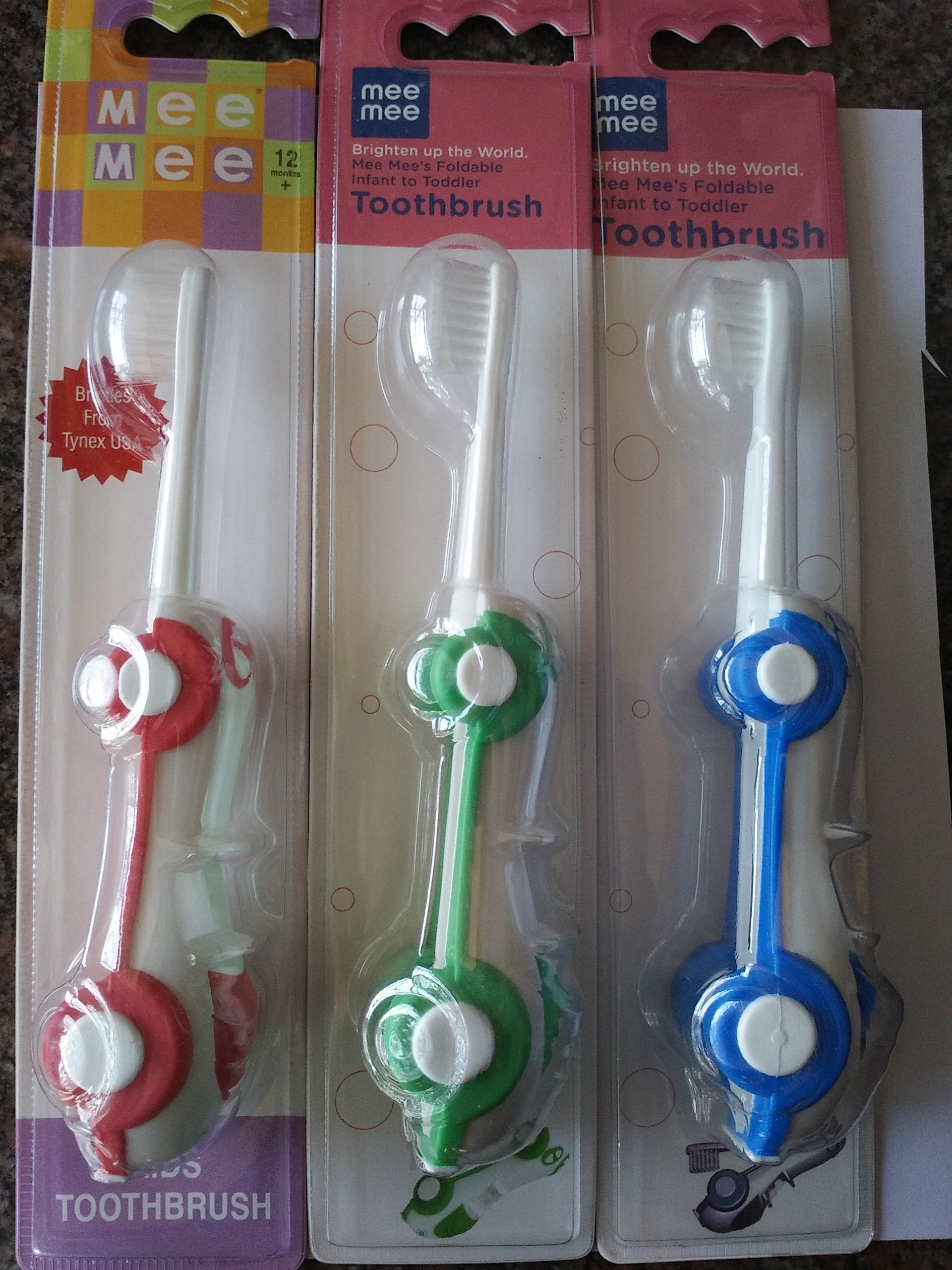 Mee Mee Kids Tooth Brush - Pack of 3 (B077B9TFBM) Amazon Price History, Amazon Price Tracker