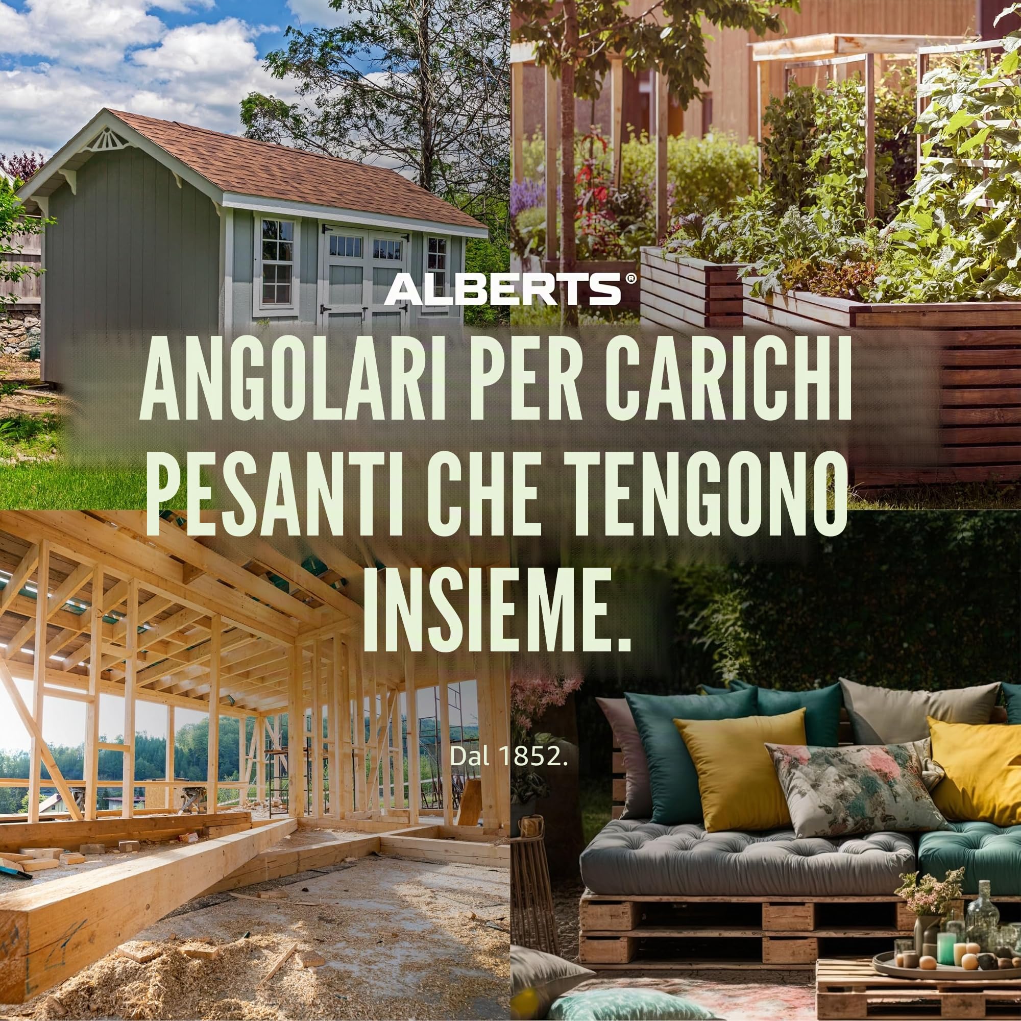 GAH-Alberts 330354 Squadretta di giunzione angolare rinforzata con nervatura di rinforzo, Acciaio, 70 x 70 x 55 mm / 50 pz