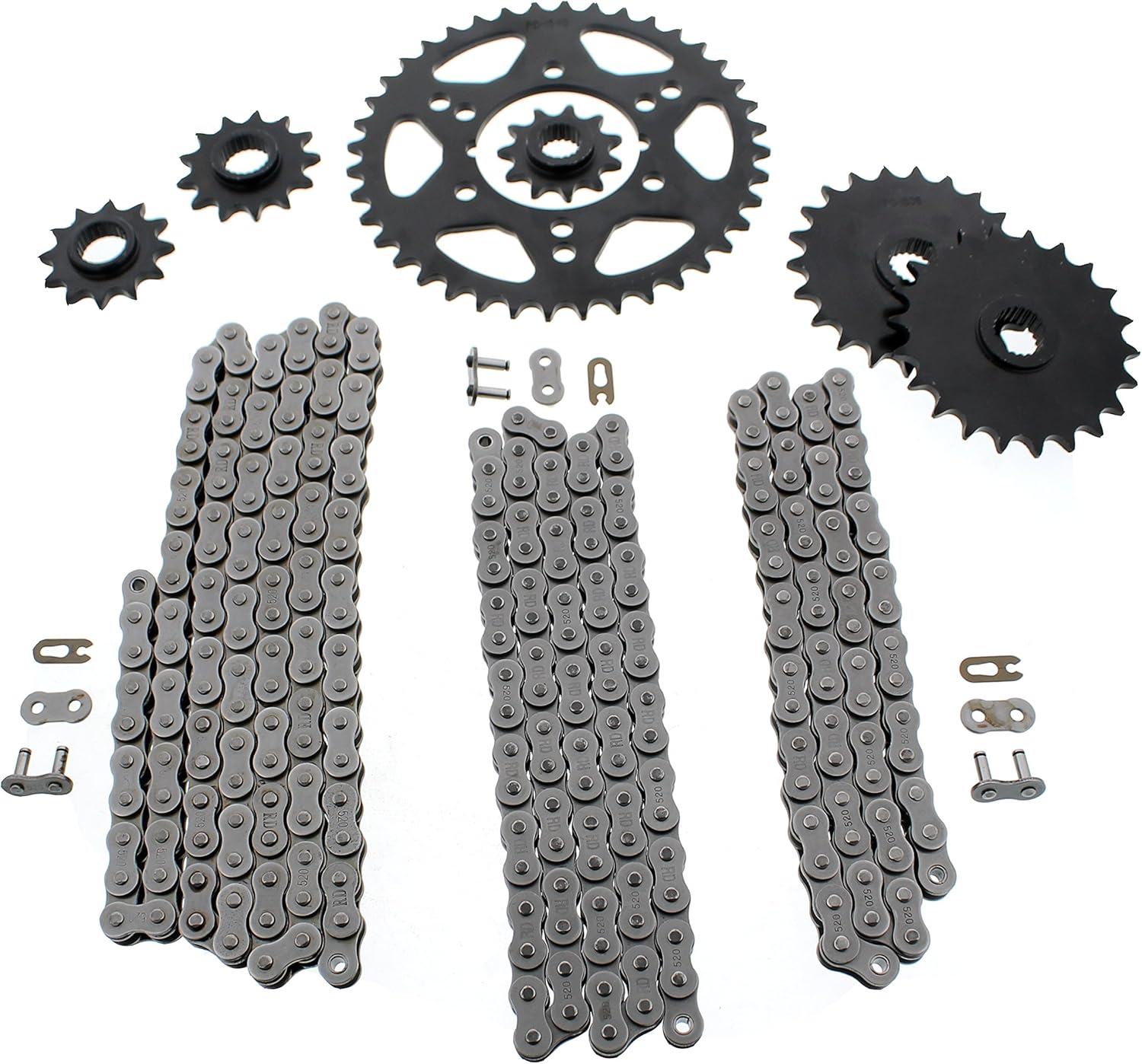 Polaris Xplorer 300 4x4 Non O Ring Chains & Complete Sprocket Set 1996-1999