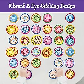 Hebayy 52 PCS Donut Matching Game, 26 Designs Dessert Cards Engaging Food Memory Game, Educational Learning Toys for Preschool 4 5 6 Years Old